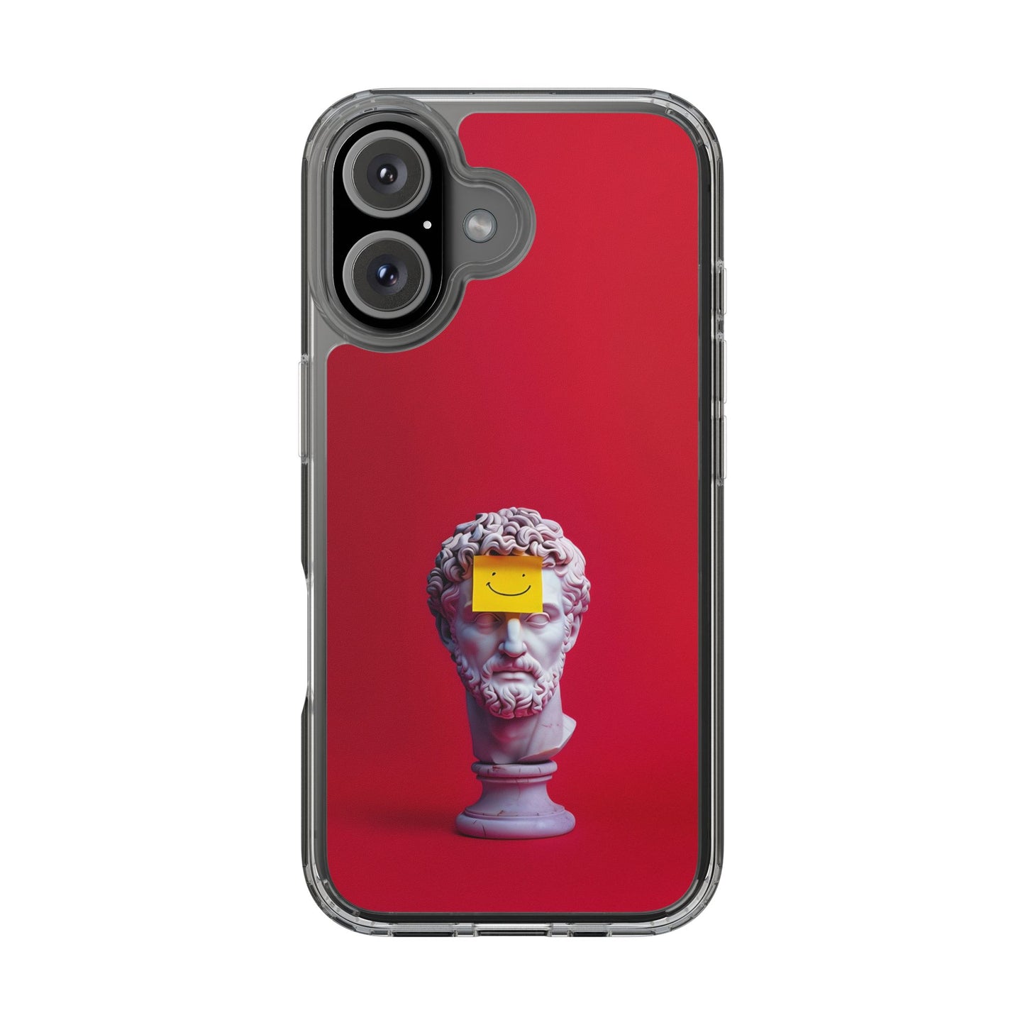 Clear Case with Smiley Face Design
