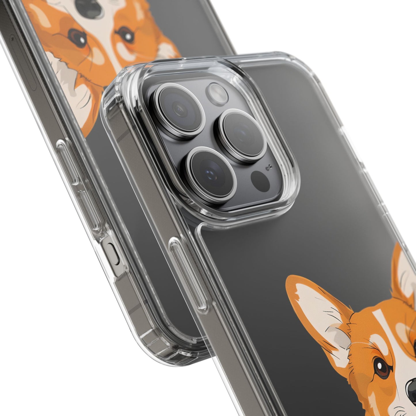 Cute Corgi Clear Phone Case - Pet Lover's Accessory