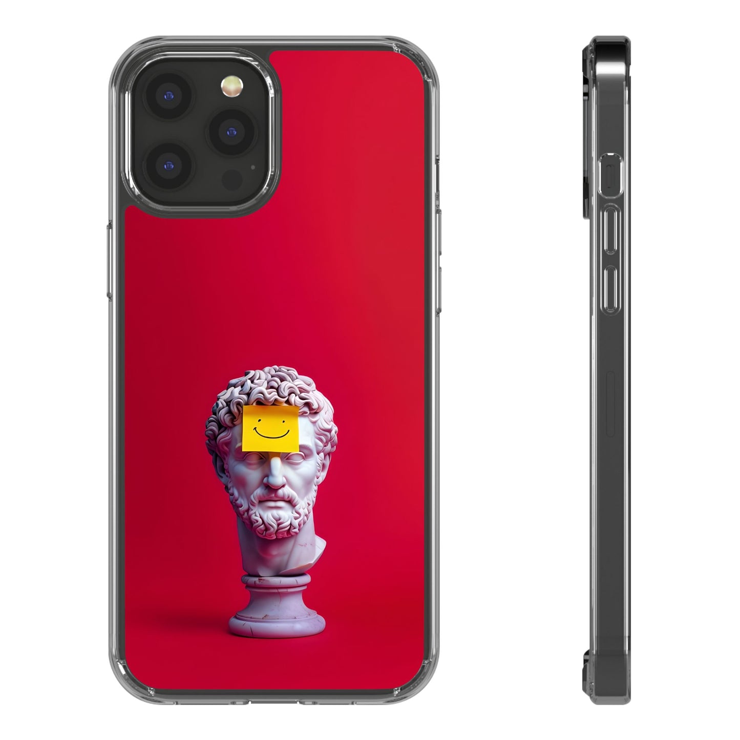 Clear Case with Smiley Face Design