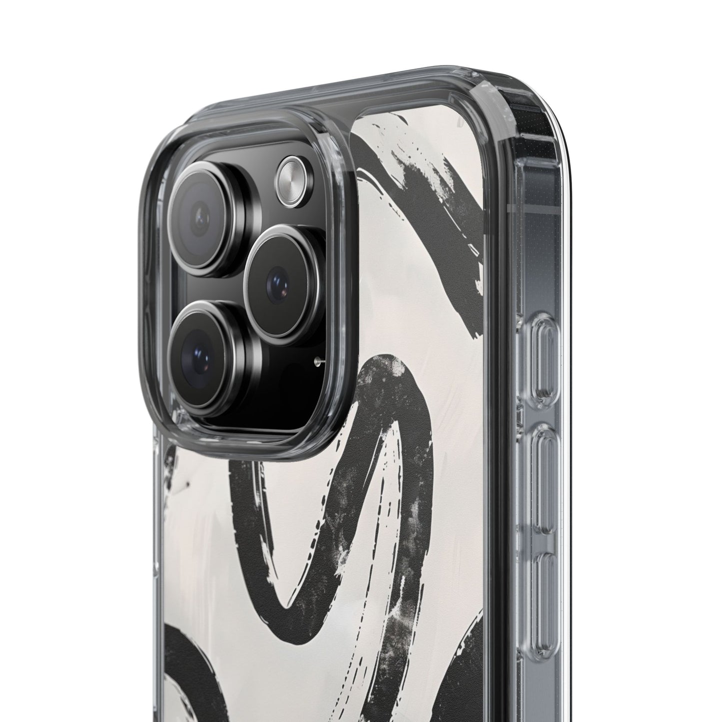 Modern Abstract Clear Phone Case, Trendy Cellphone Protector, Minimalist Style, Gift for Him or Her, Unique Phone Cover