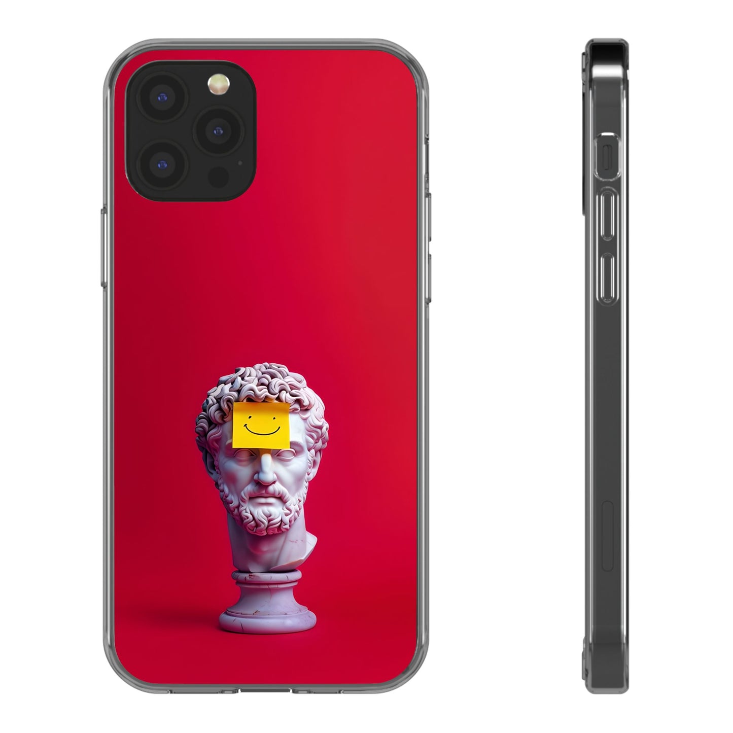 Clear Case with Smiley Face Design
