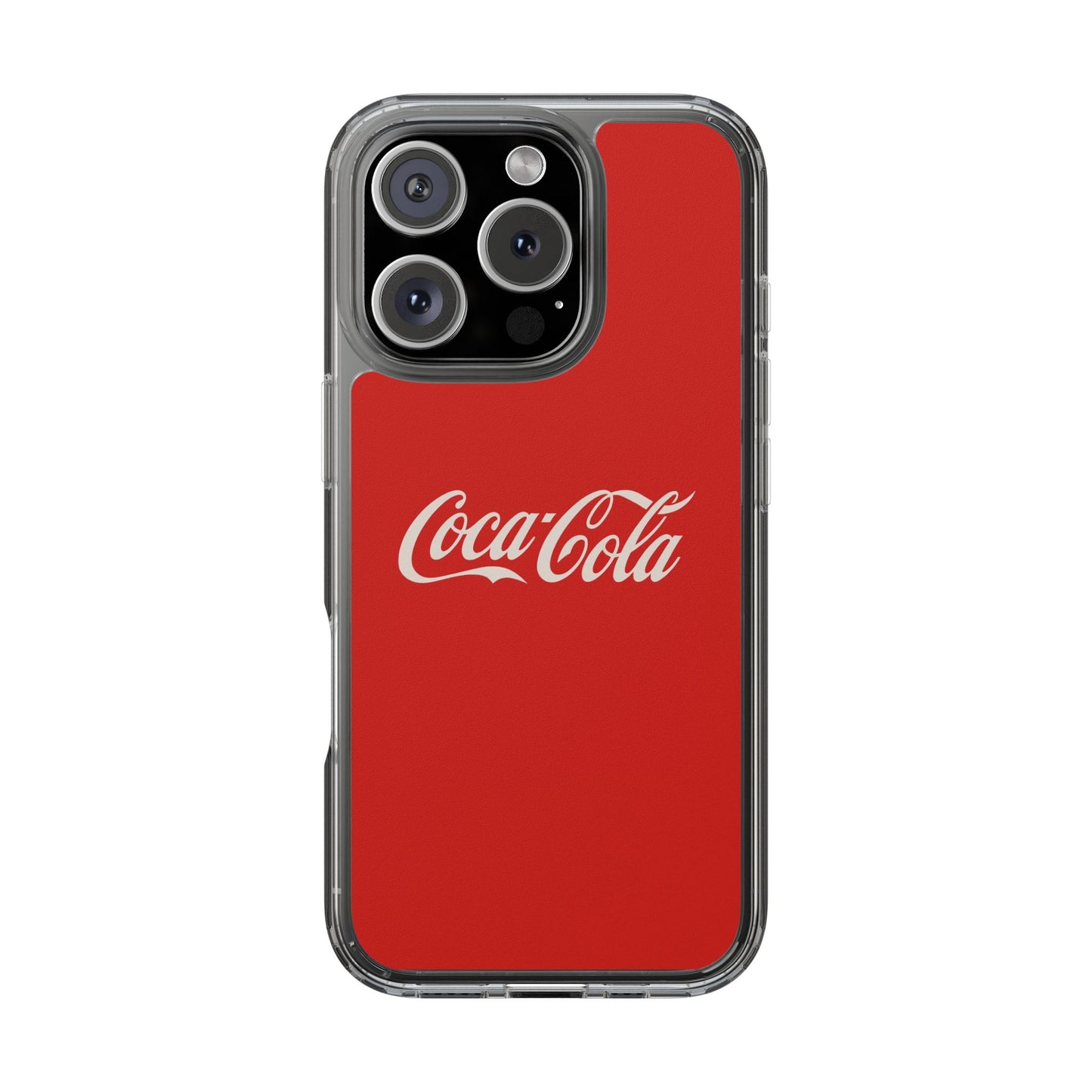 Coca-Cola Clear Phone Cases, Retro Style, Gift for Cola Lovers, Trendy Accessories, Customizable Phone Cover, Fun Collectible