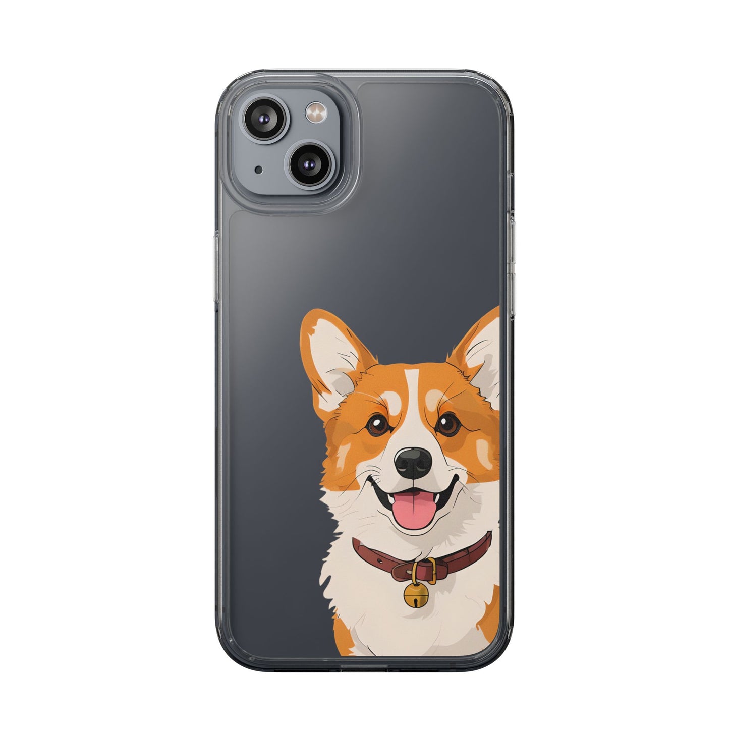 Cute Corgi Clear Phone Case - Pet Lover's Accessory