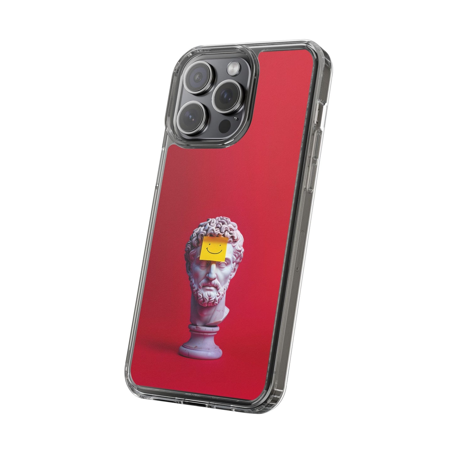 Clear Case with Smiley Face Design