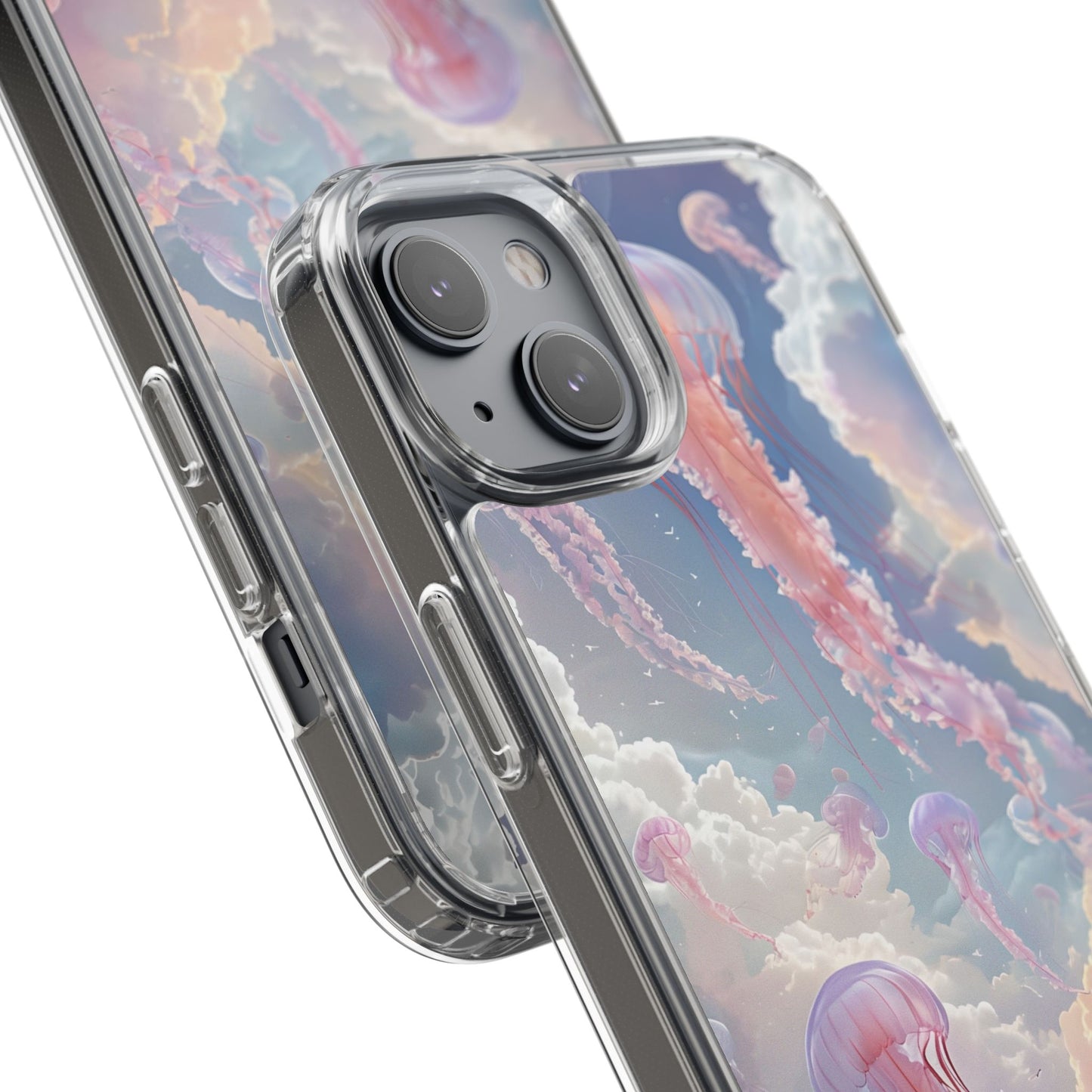 Dreamy Jellyfish Clear Phone Case - Aesthetic Ocean Design