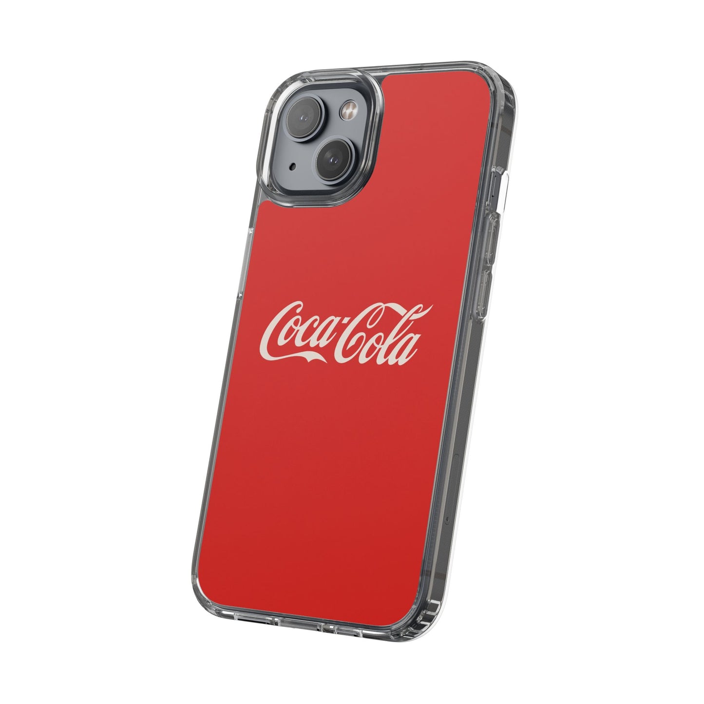 Coca-Cola Clear Phone Cases, Retro Style, Gift for Cola Lovers, Trendy Accessories, Customizable Phone Cover, Fun Collectible