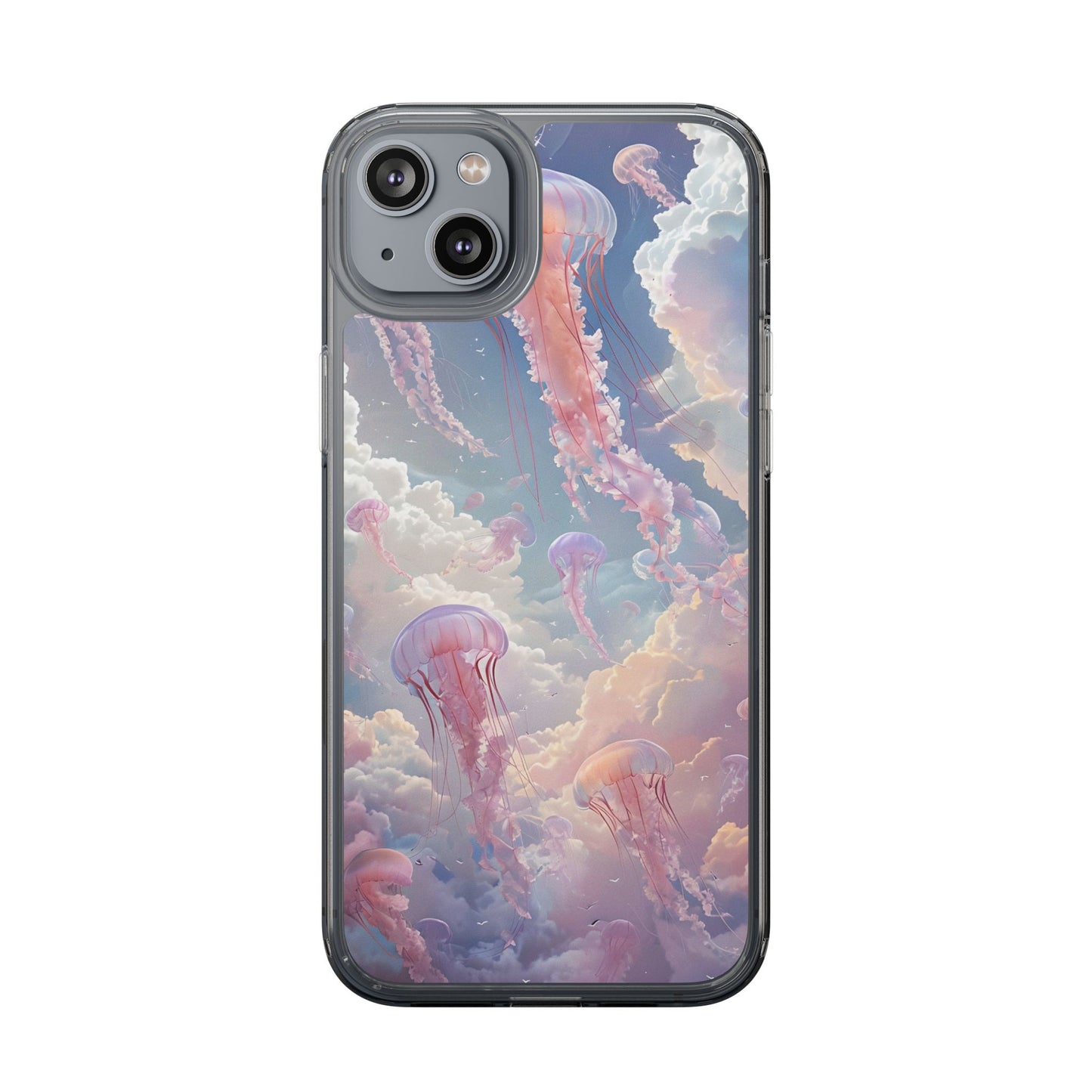 Dreamy Jellyfish Clear Phone Case - Aesthetic Ocean Design