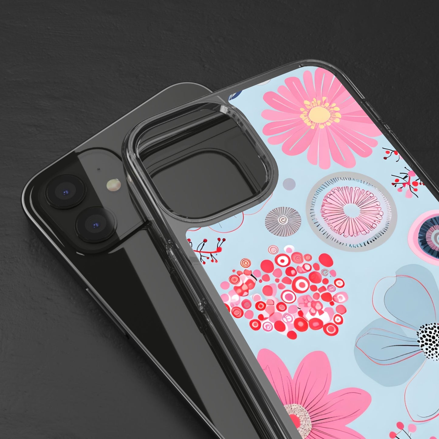 Floral Clear Phone Case - Bright & Colorful Design for Flower Lovers