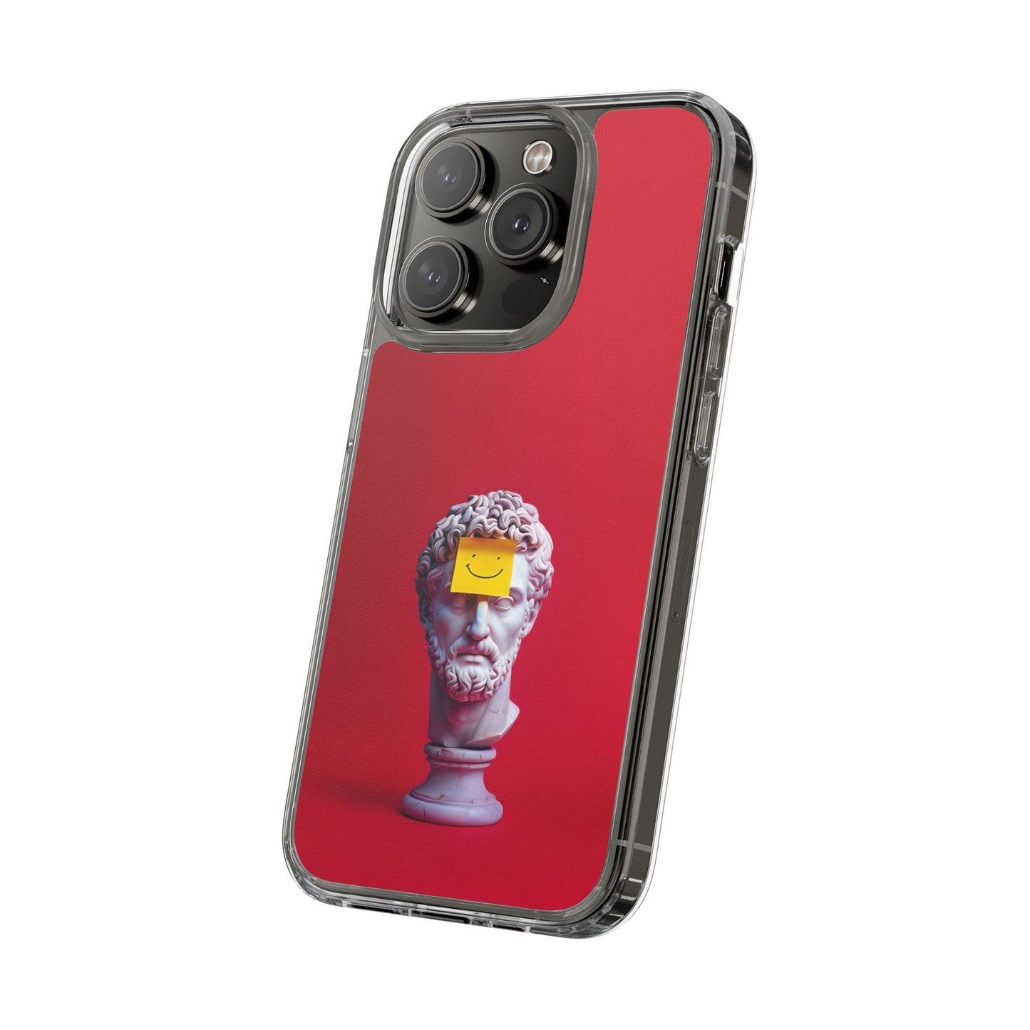 Clear Case with Smiley Face Design