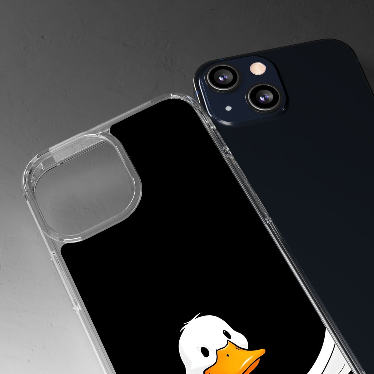 Cute Duck Clear Phone Case - Fun Animal Design for iPhone