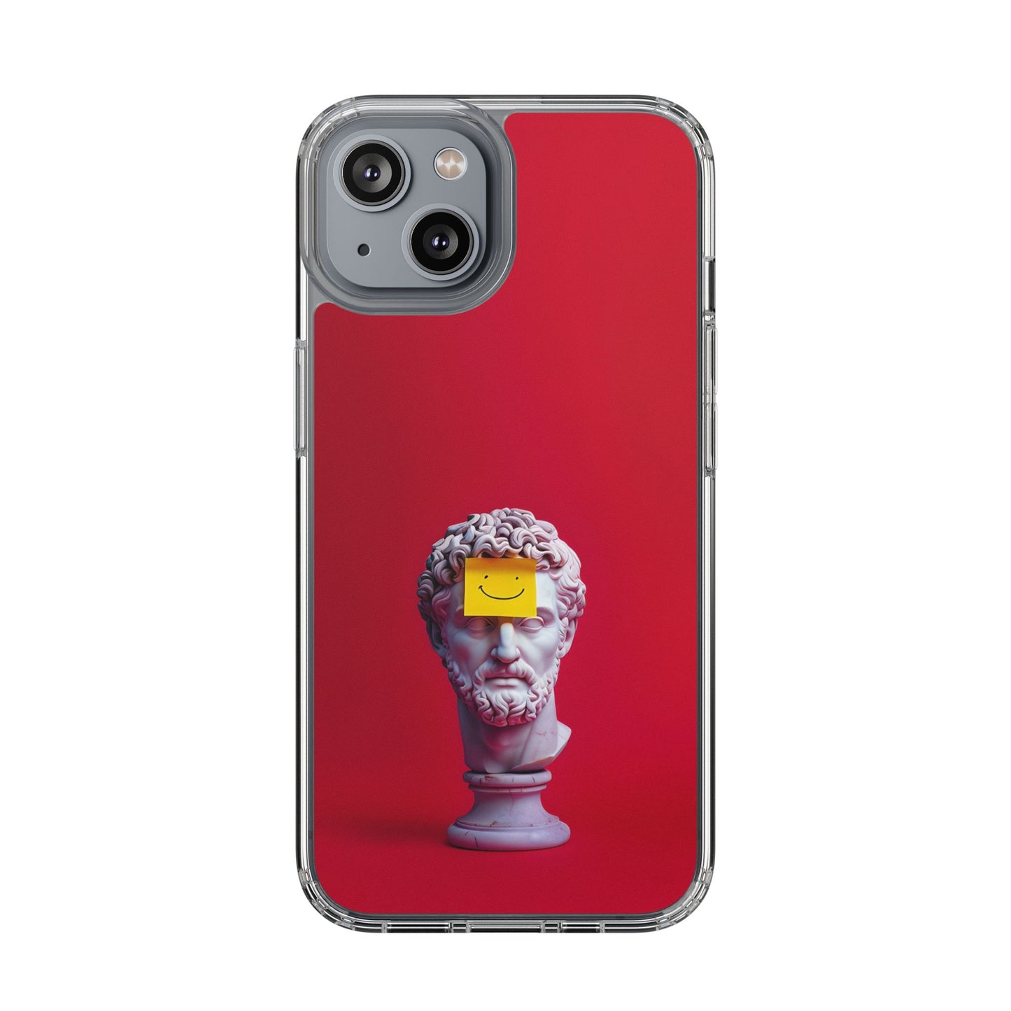 Clear Case with Smiley Face Design