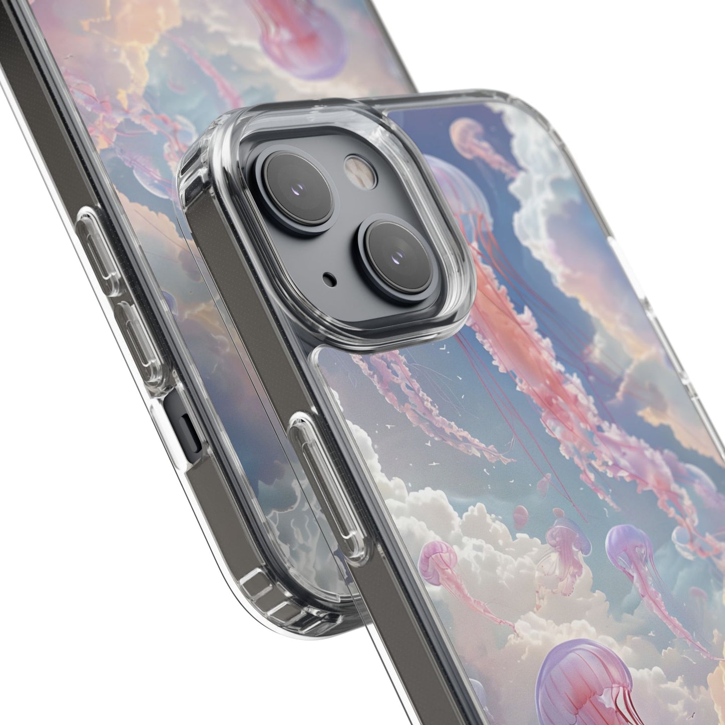 Dreamy Jellyfish Clear Phone Case - Aesthetic Ocean Design
