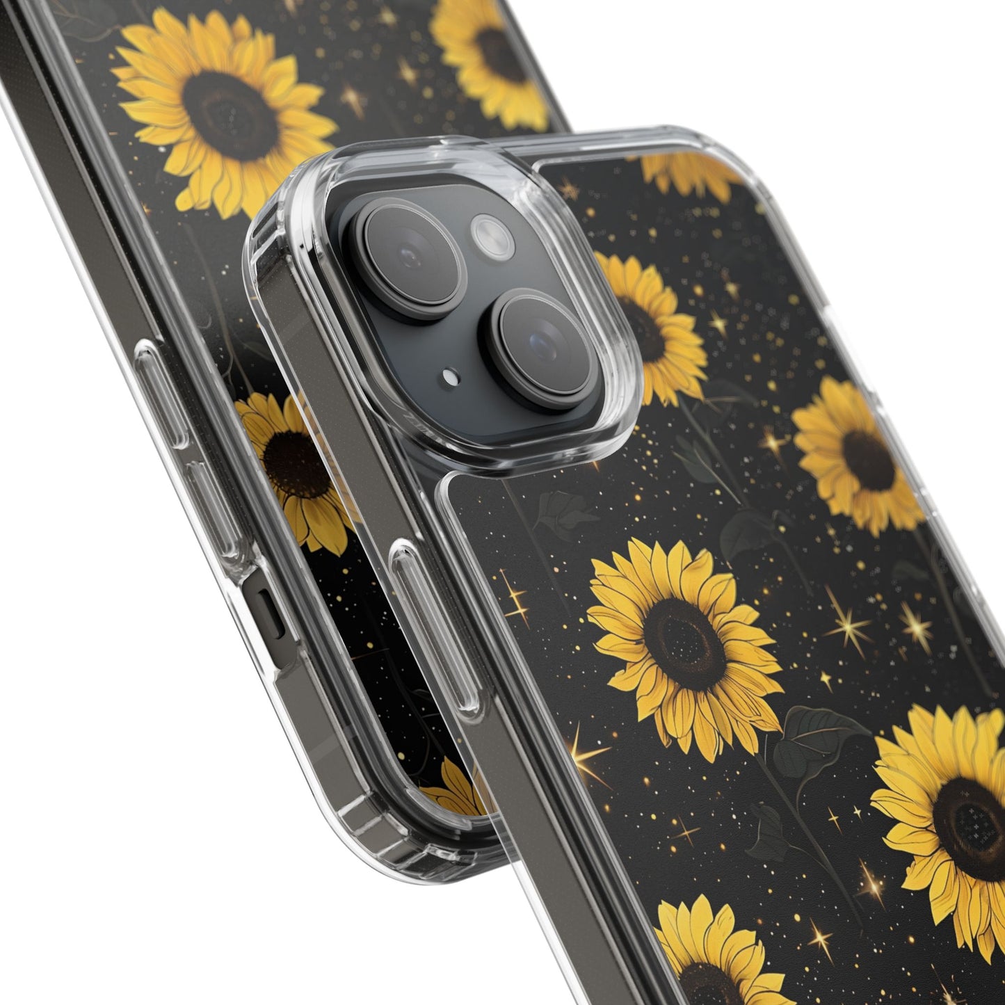 Sunflower Clear Phone Case - Floral Design for Nature Lovers