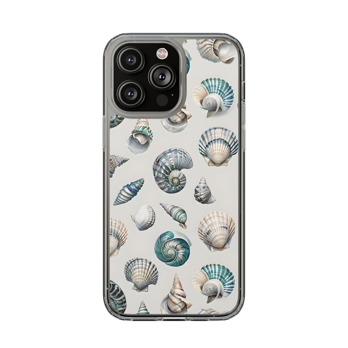 Seashell Clear Phone Case - Coastal Beach Decor