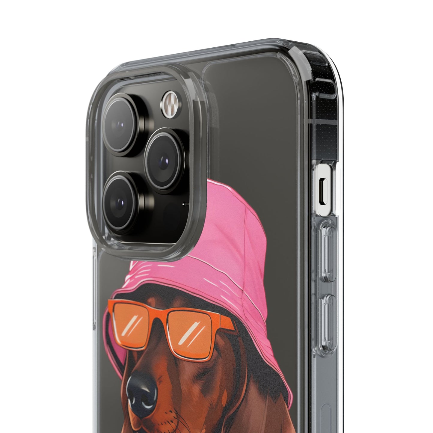 Cool Dachshund Clear Phone Case - Stylish Dog Design for Pet Lovers