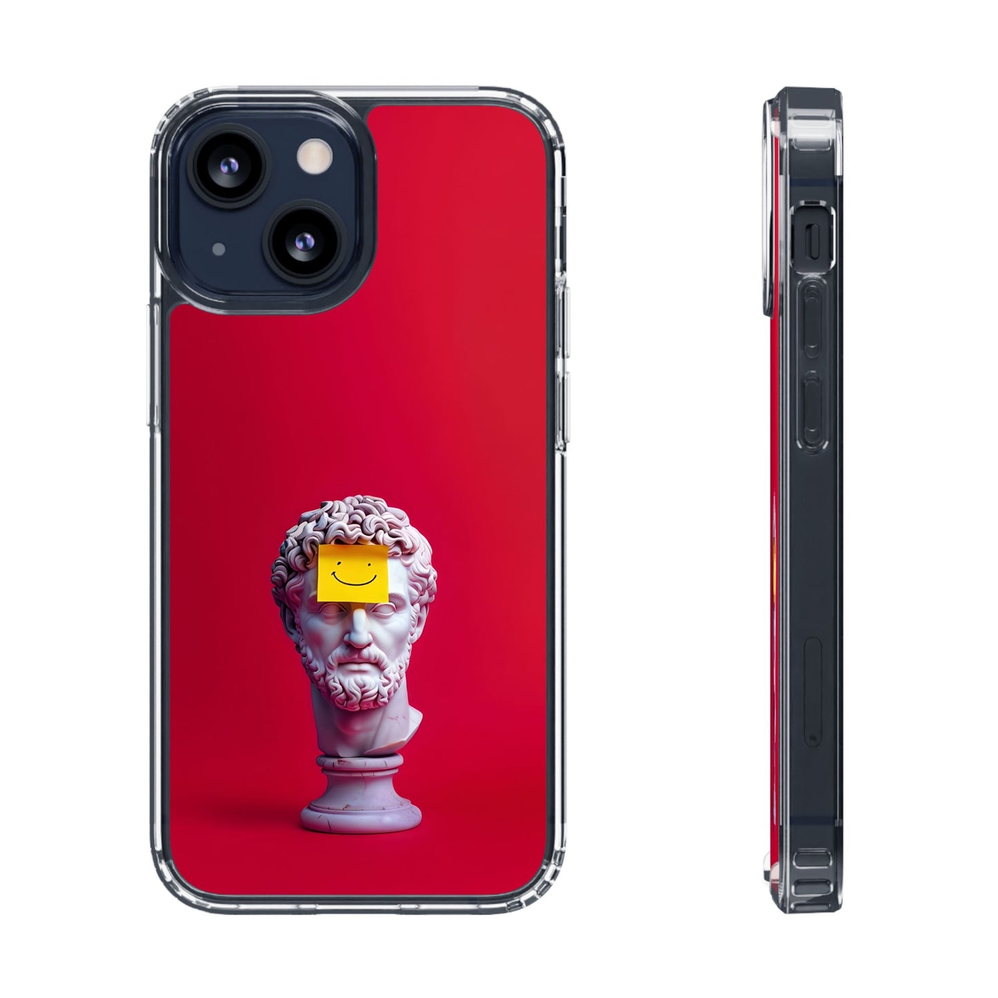 Clear Case with Smiley Face Design