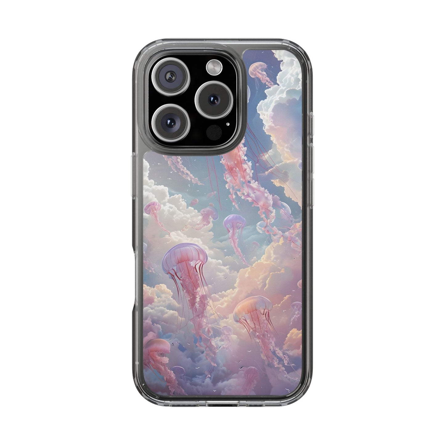 Dreamy Jellyfish Clear Phone Case - Aesthetic Ocean Design