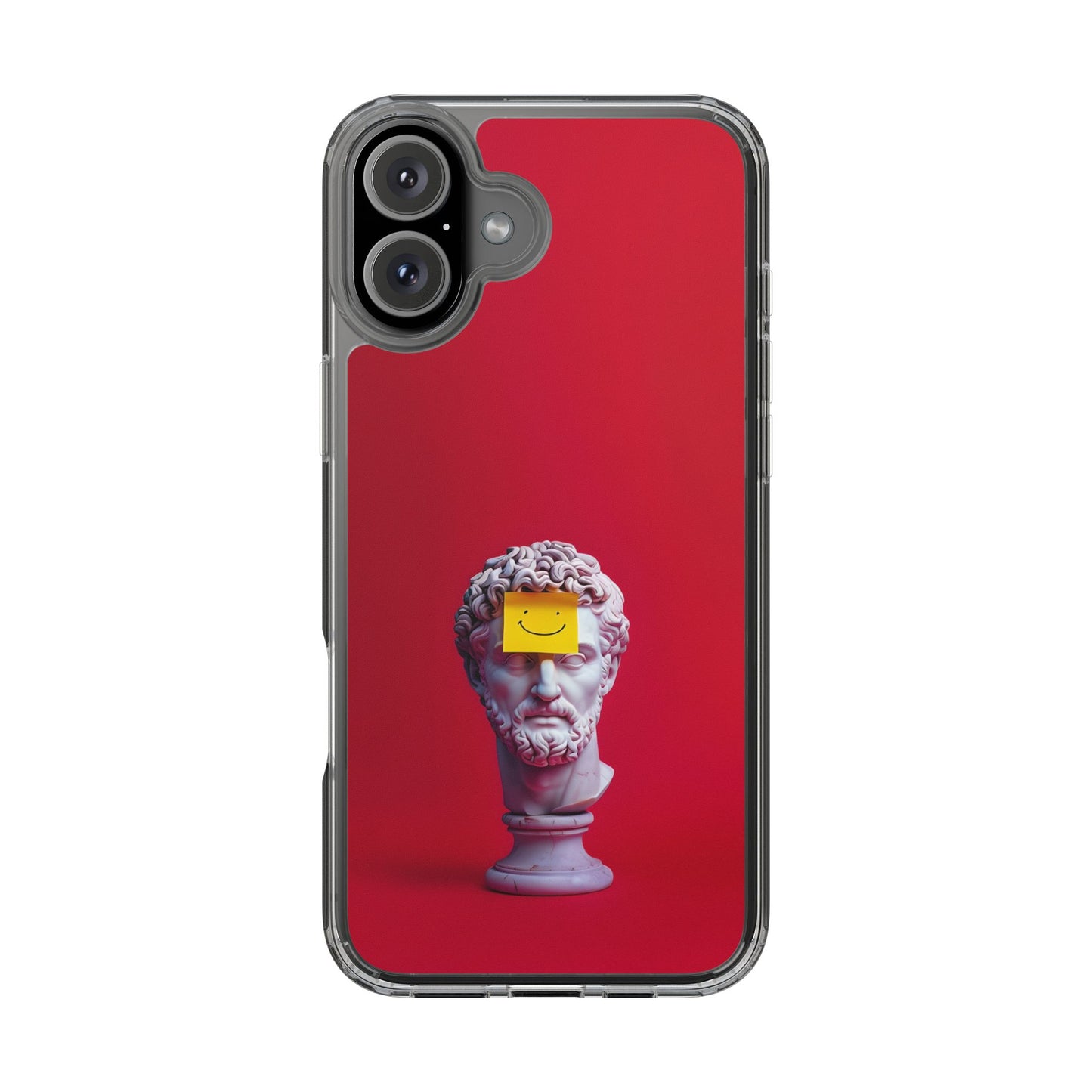 Clear Case with Smiley Face Design