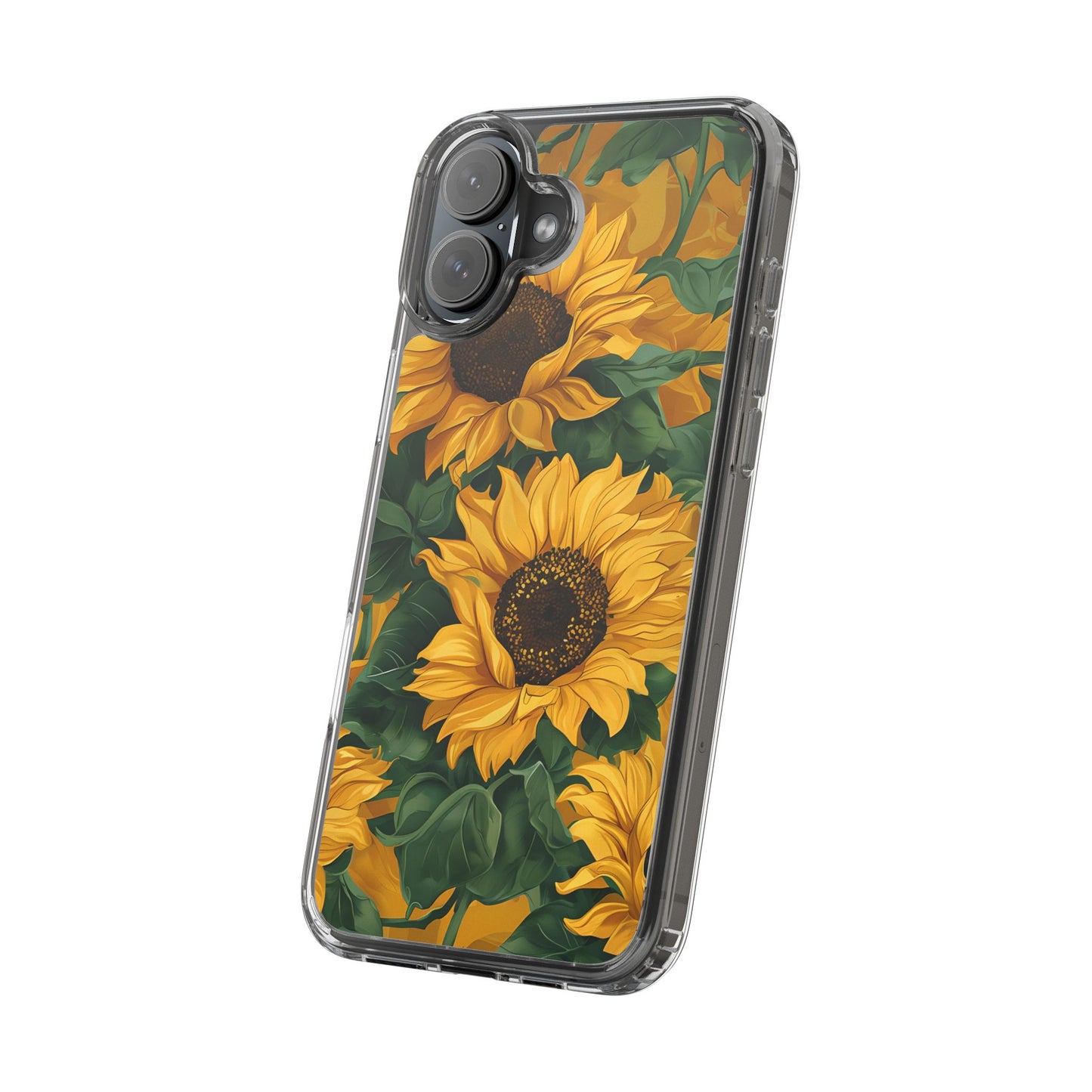 Sunflower Clear Phone Case – Stylish Floral Protective Cover
