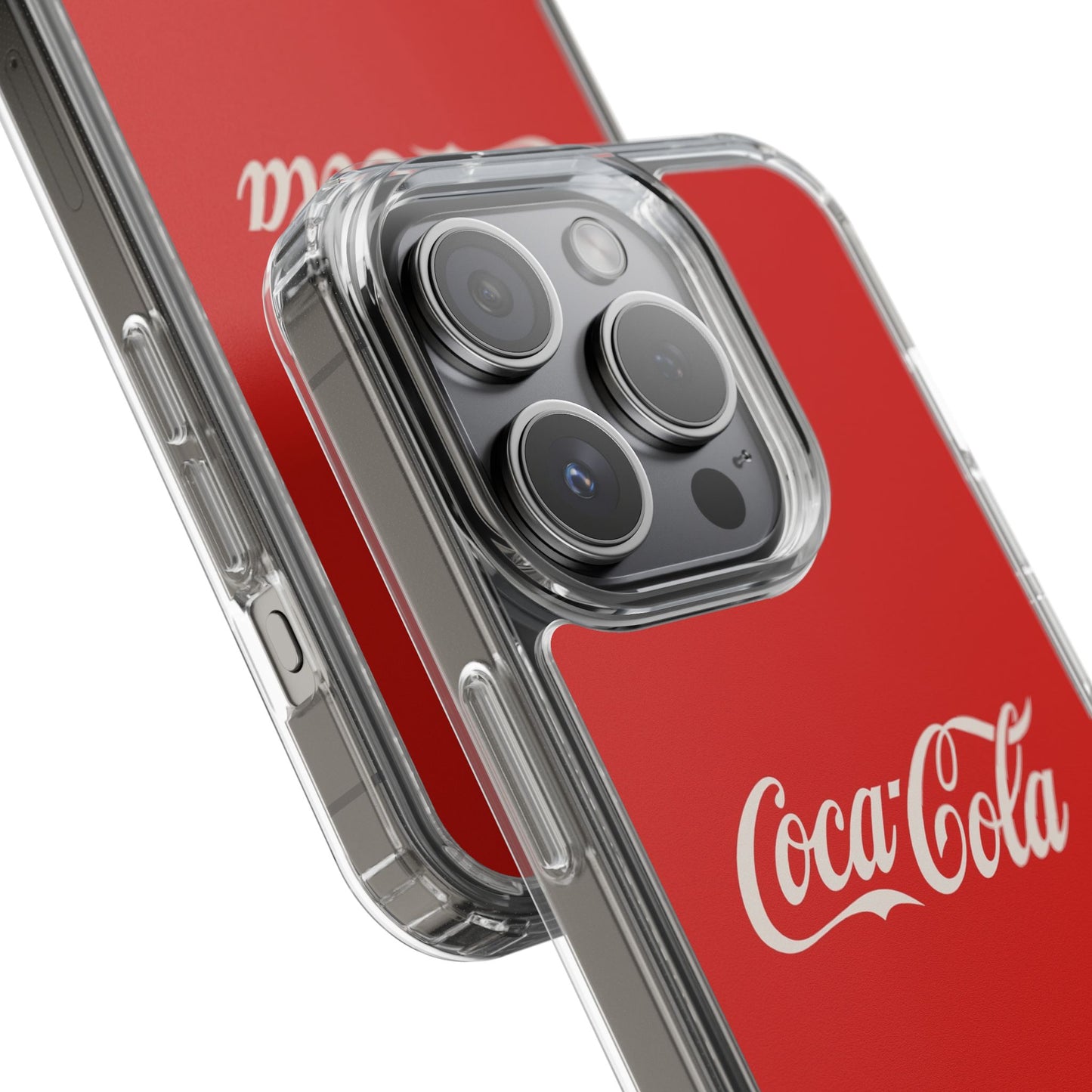 Coca-Cola Clear Phone Cases, Retro Style, Gift for Cola Lovers, Trendy Accessories, Customizable Phone Cover, Fun Collectible