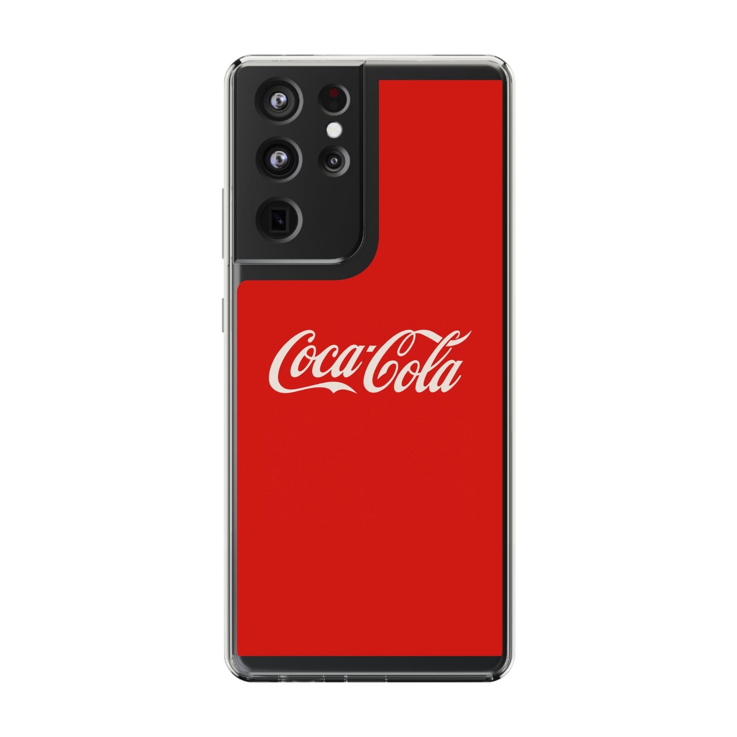 Coca-Cola Clear Phone Cases, Retro Style, Gift for Cola Lovers, Trendy Accessories, Customizable Phone Cover, Fun Collectible
