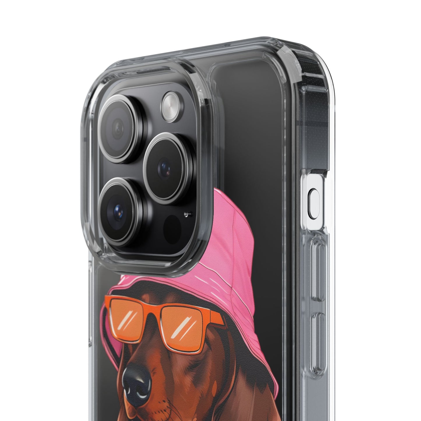 Cool Dachshund Clear Phone Case - Stylish Dog Design for Pet Lovers