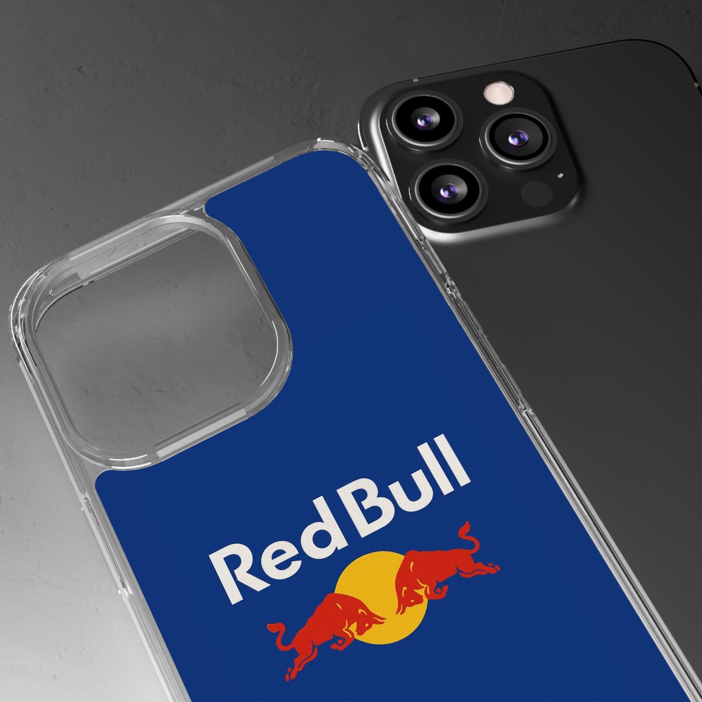 Red Bull Clear Phone Case - Sleek Protection for Fans