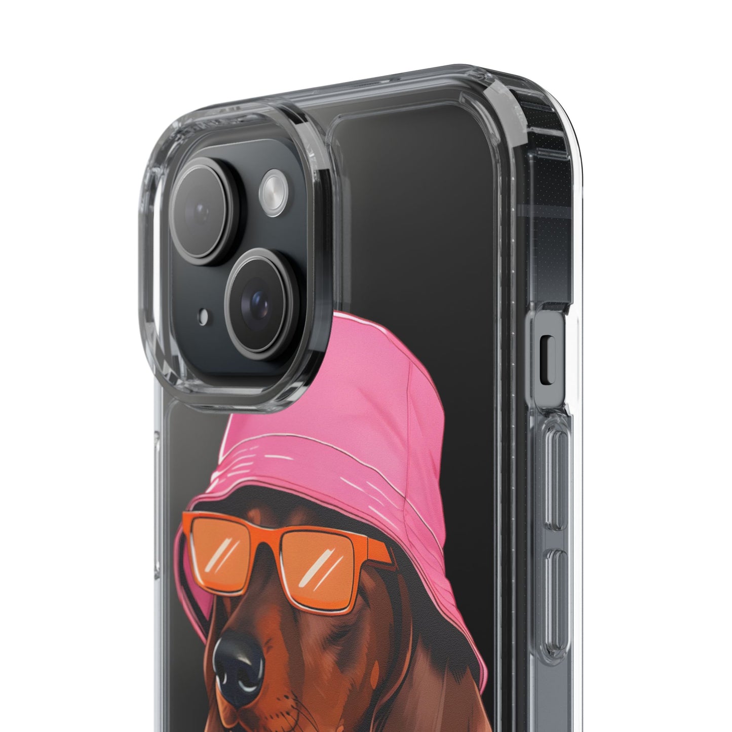 Cool Dachshund Clear Phone Case - Stylish Dog Design for Pet Lovers