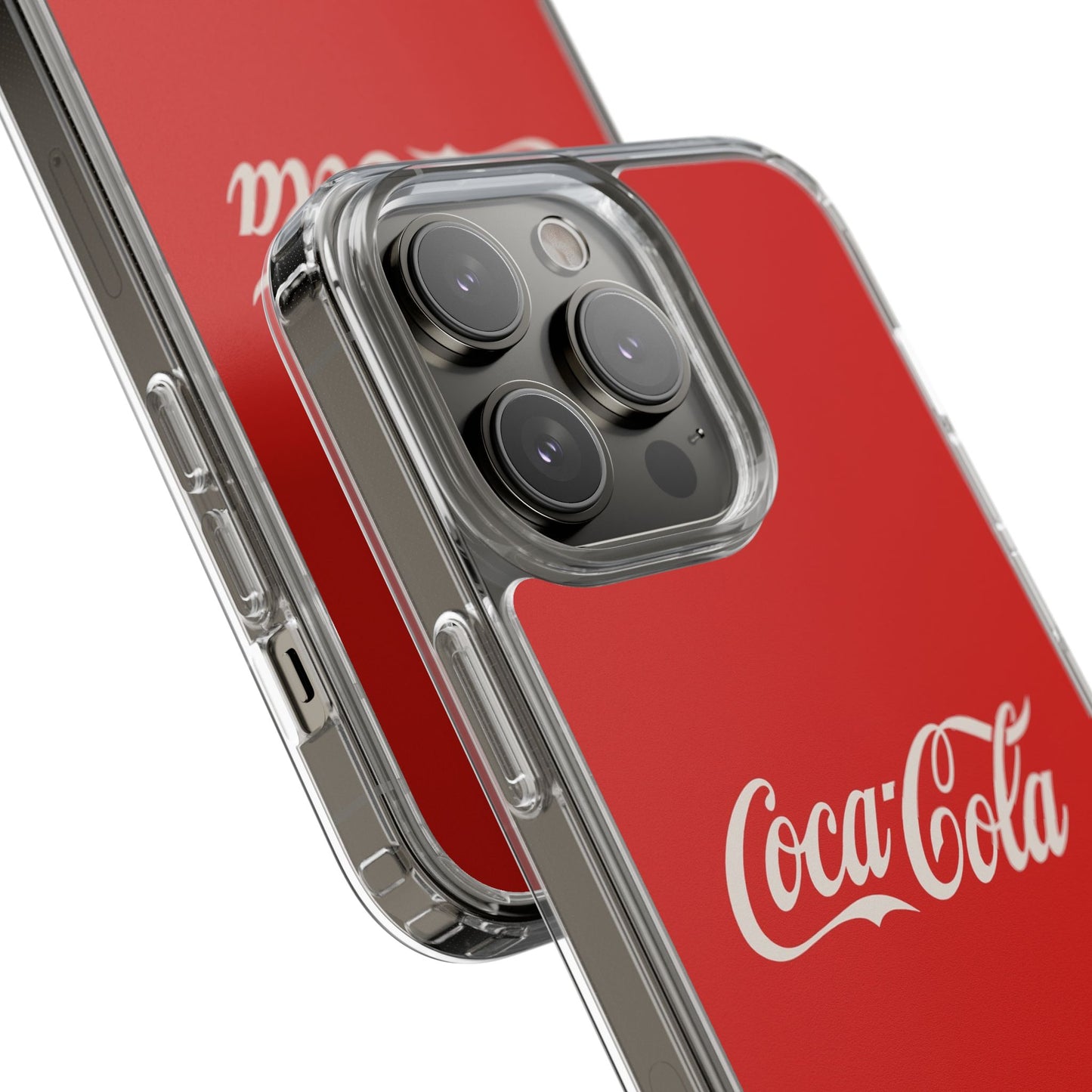 Coca-Cola Clear Phone Cases, Retro Style, Gift for Cola Lovers, Trendy Accessories, Customizable Phone Cover, Fun Collectible