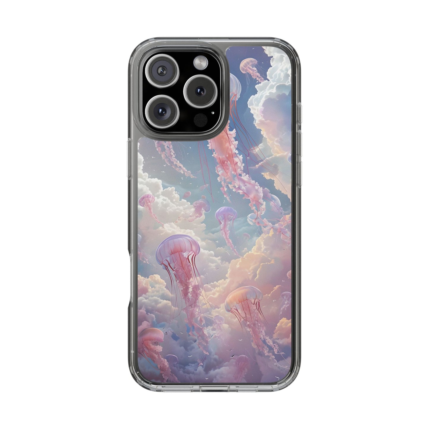 Dreamy Jellyfish Clear Phone Case - Aesthetic Ocean Design