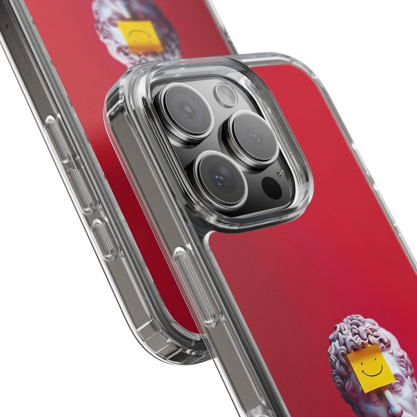 Clear Case with Smiley Face Design