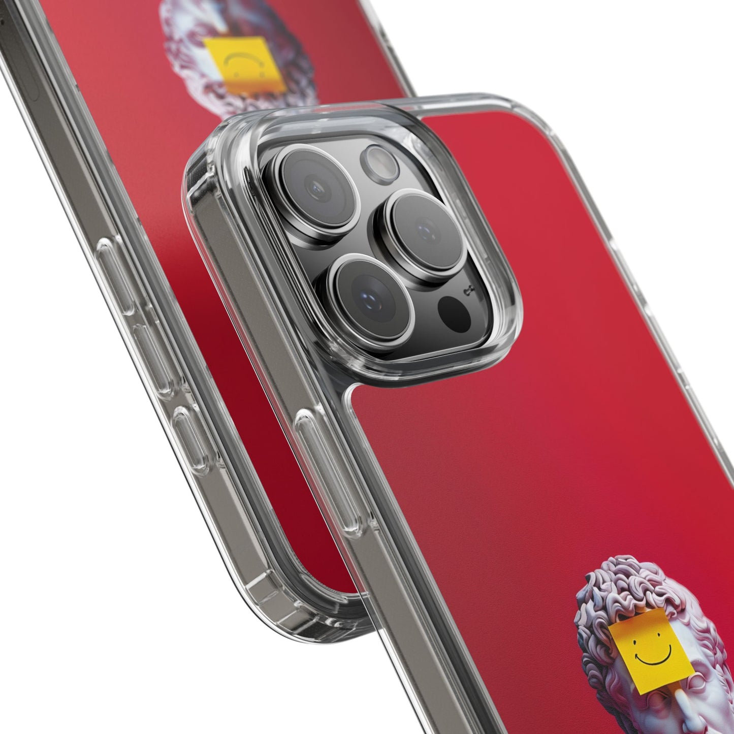 Clear Case with Smiley Face Design