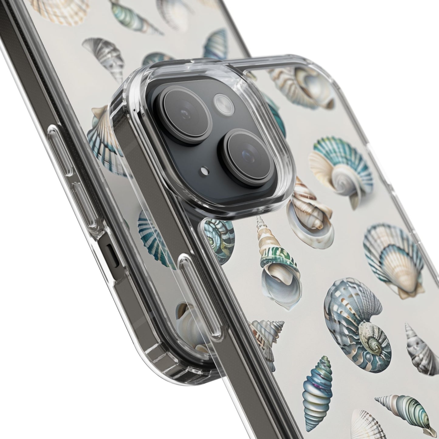 Seashell Clear Phone Case - Coastal Beach Decor