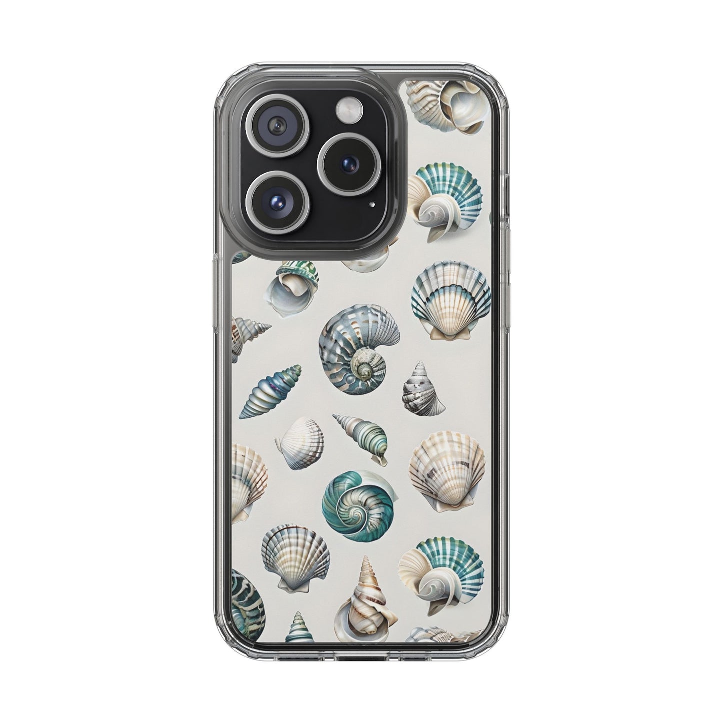 Seashell Clear Phone Case - Coastal Beach Decor