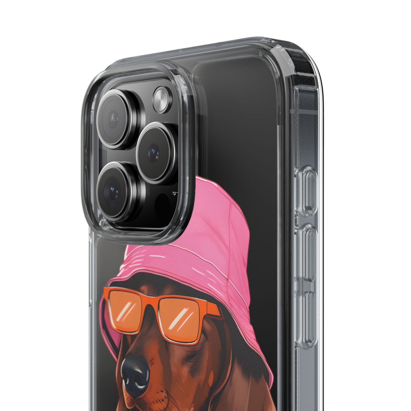 Cool Dachshund Clear Phone Case - Stylish Dog Design for Pet Lovers