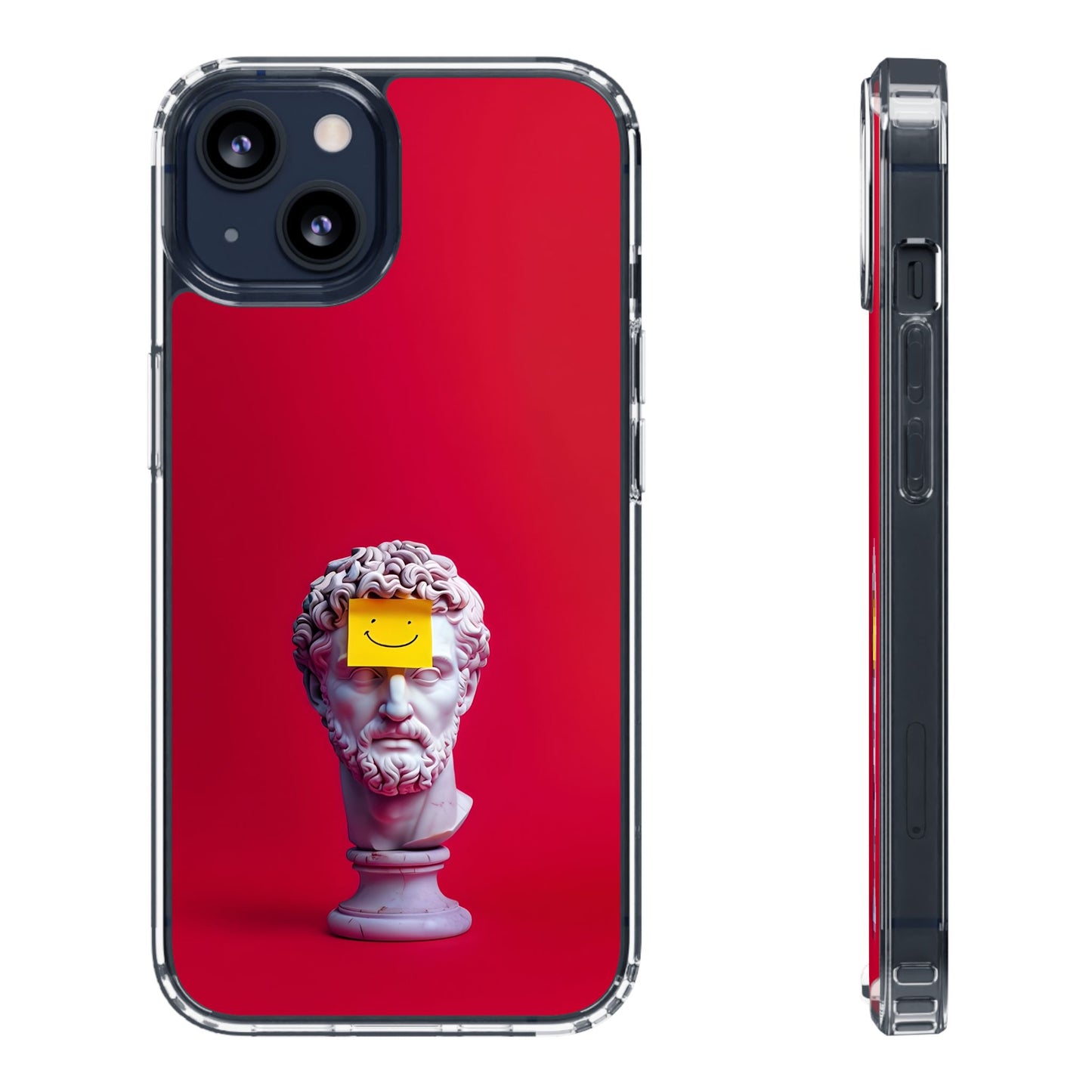 Clear Case with Smiley Face Design