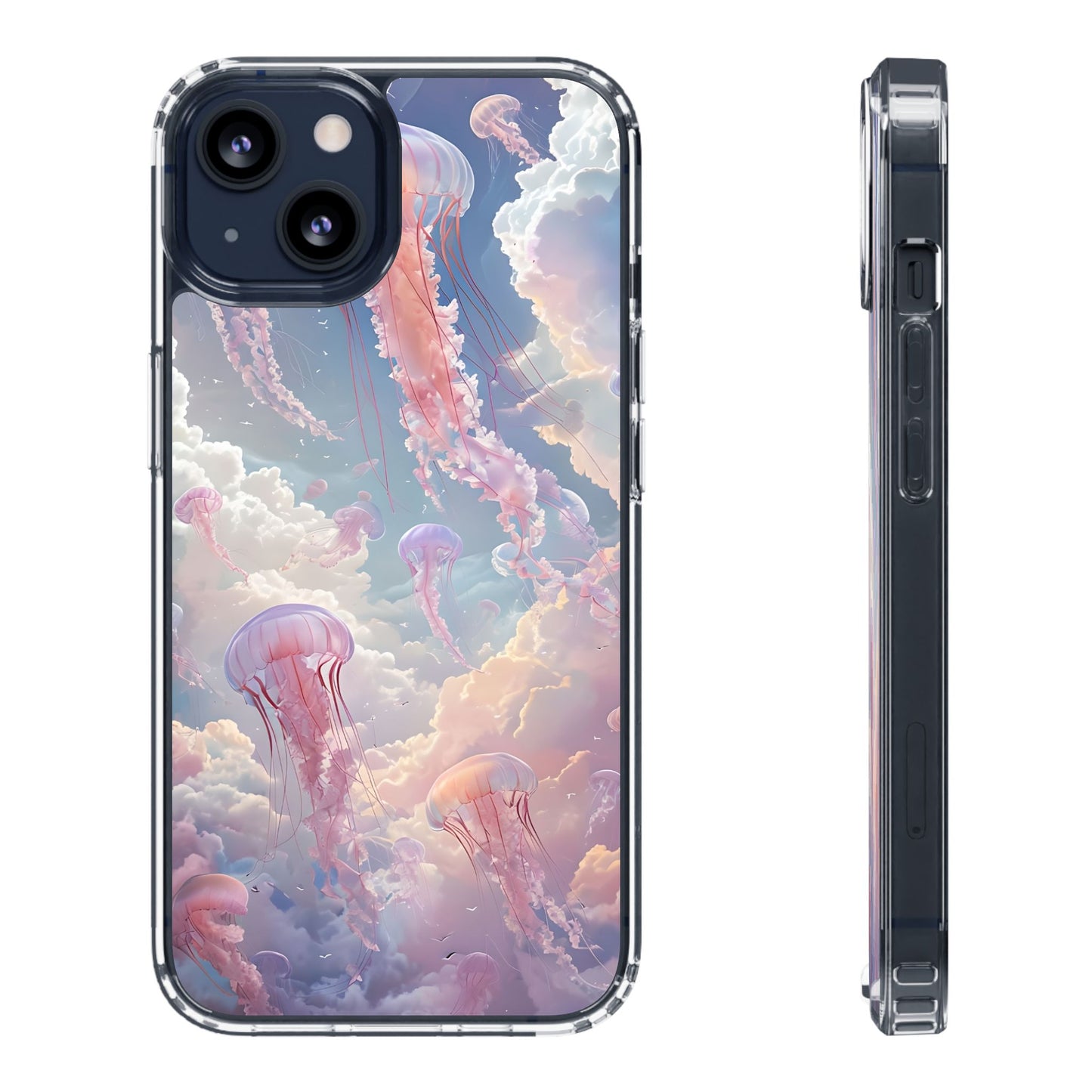 Dreamy Jellyfish Clear Phone Case - Aesthetic Ocean Design