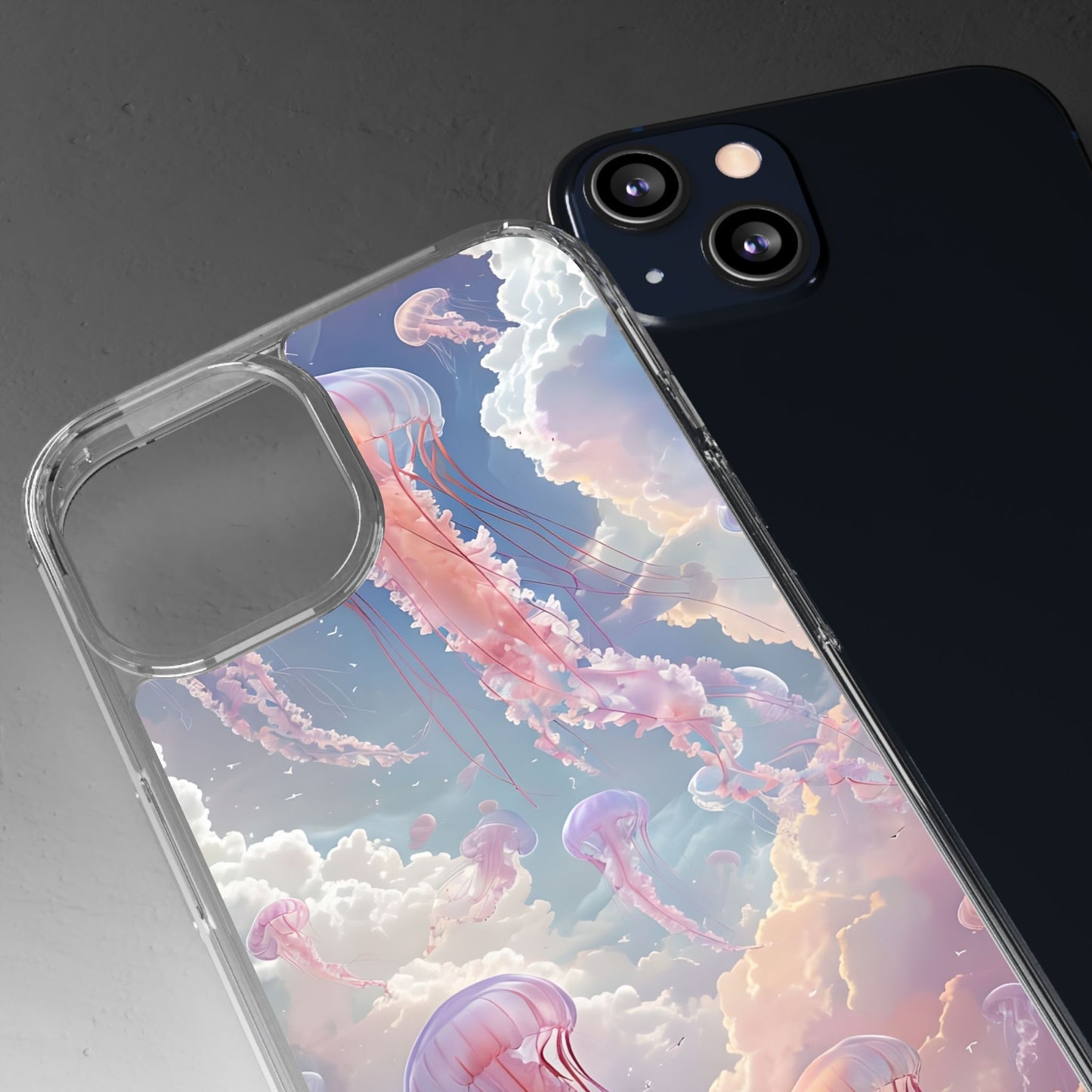 Dreamy Jellyfish Clear Phone Case - Aesthetic Ocean Design