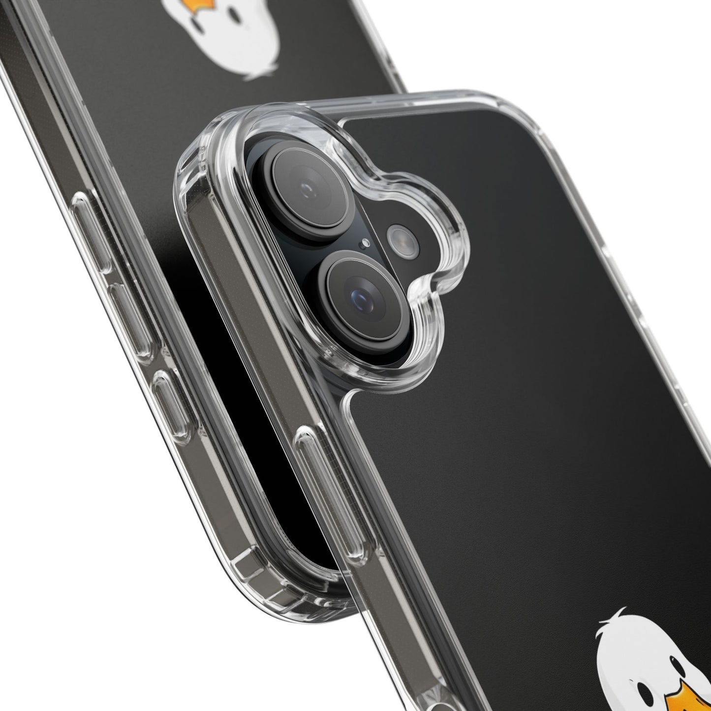 Cute Duck Clear Phone Case - Fun Animal Design for iPhone