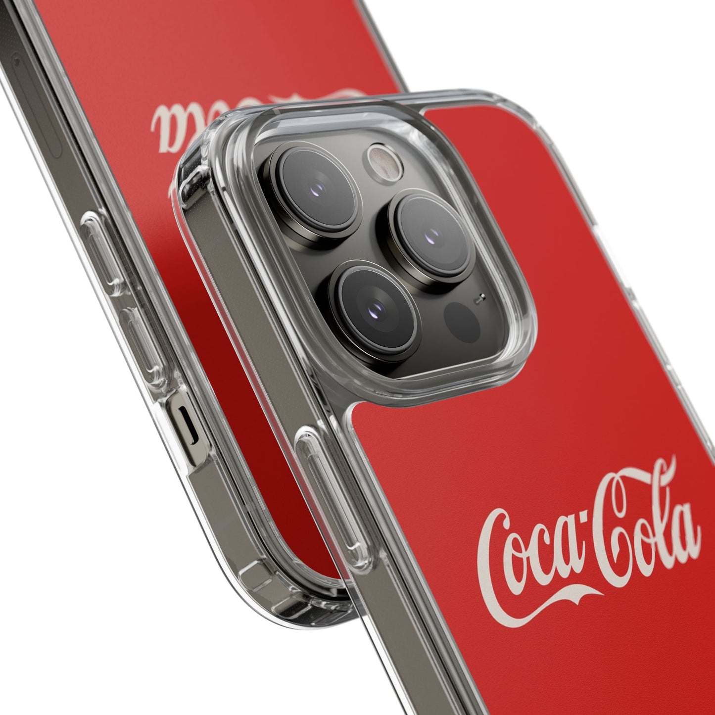 Coca-Cola Clear Phone Cases, Retro Style, Gift for Cola Lovers, Trendy Accessories, Customizable Phone Cover, Fun Collectible