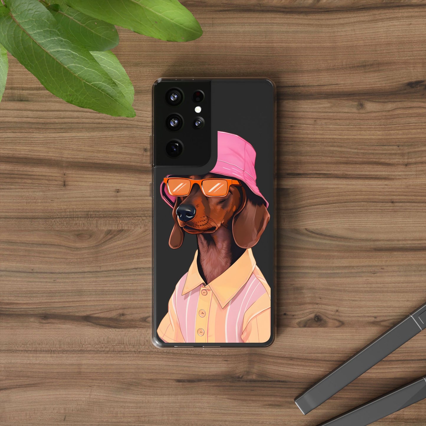 Cool Dachshund Clear Phone Case - Stylish Dog Design for Pet Lovers