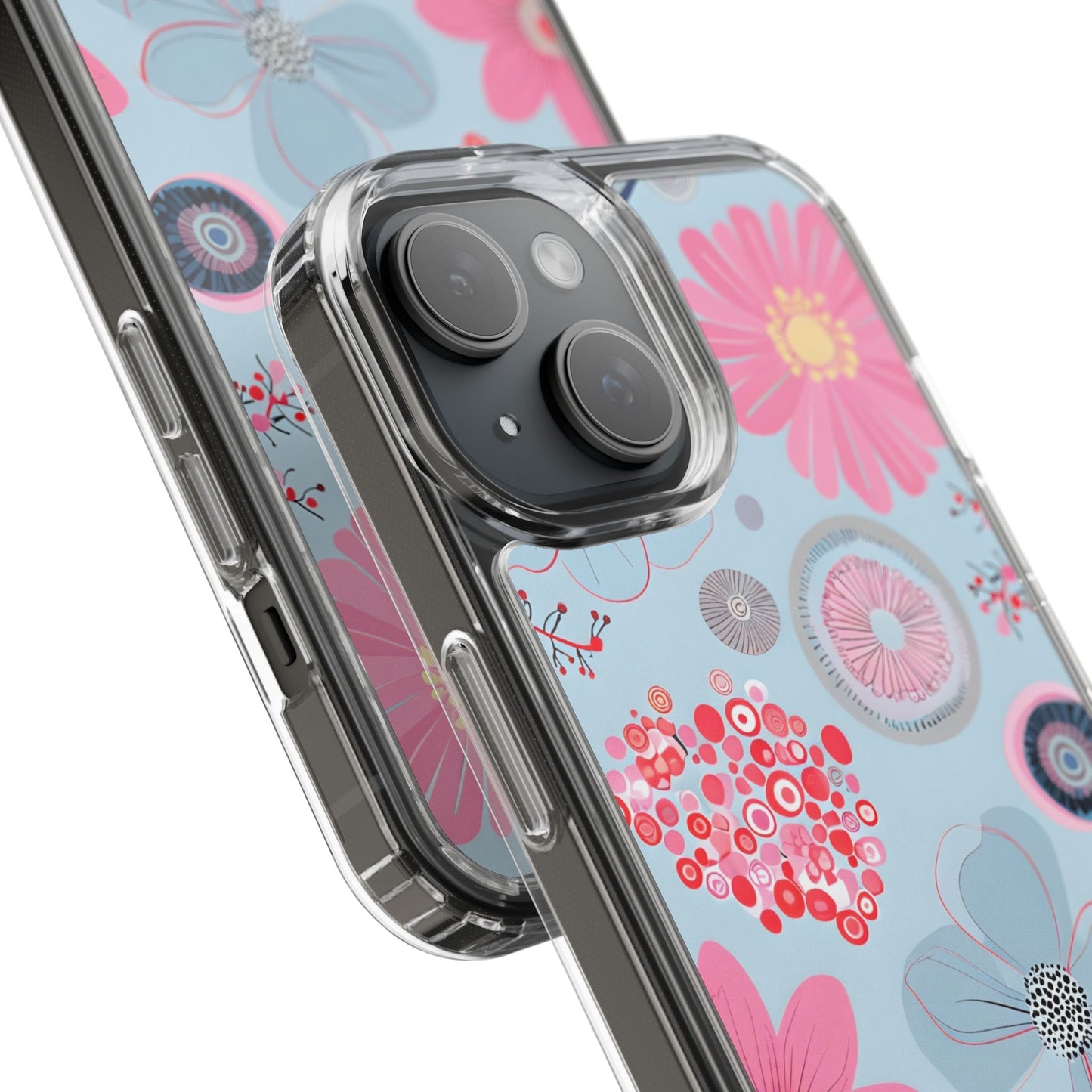 Floral Clear Phone Case - Bright & Colorful Design for Flower Lovers
