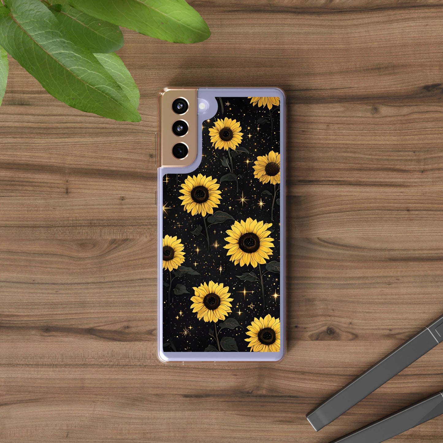 Sunflower Clear Phone Case - Floral Design for Nature Lovers