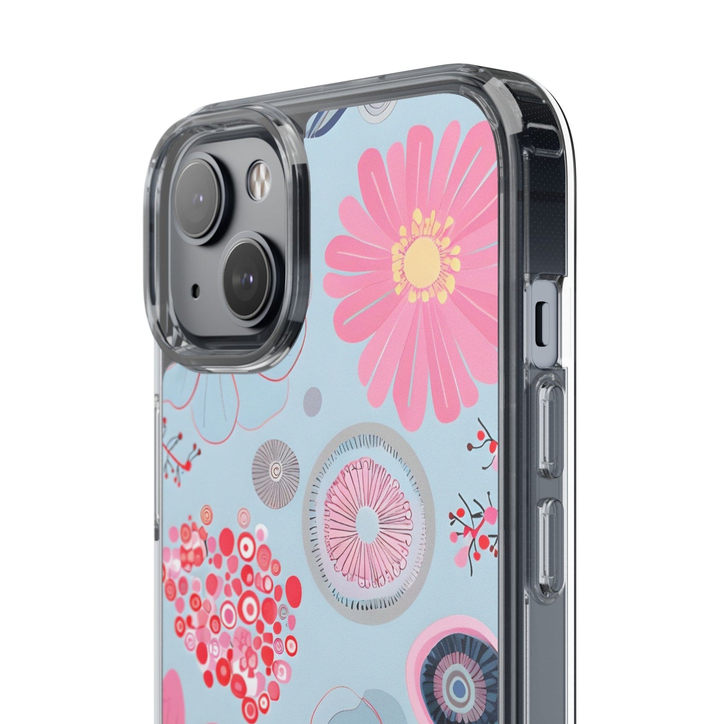 Floral Clear Phone Case - Bright & Colorful Design for Flower Lovers