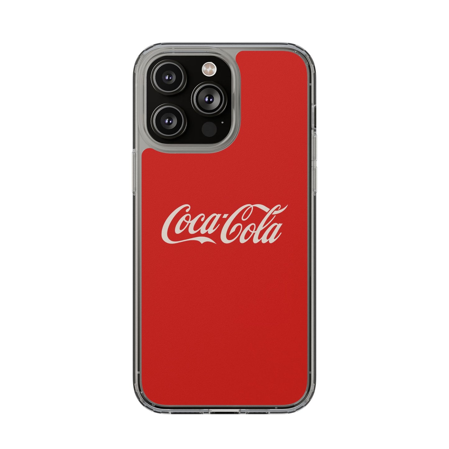 Coca-Cola Clear Phone Cases, Retro Style, Gift for Cola Lovers, Trendy Accessories, Customizable Phone Cover, Fun Collectible
