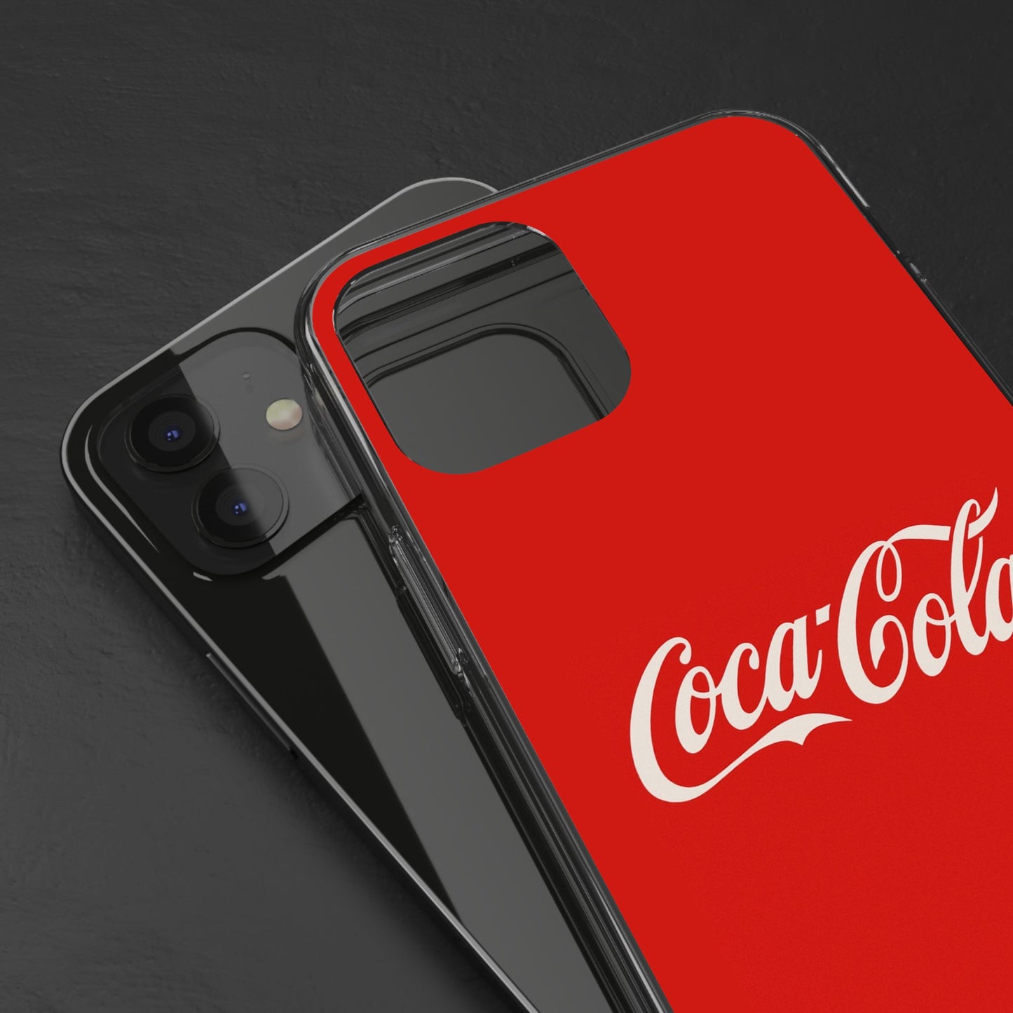 Coca-Cola Clear Phone Cases, Retro Style, Gift for Cola Lovers, Trendy Accessories, Customizable Phone Cover, Fun Collectible