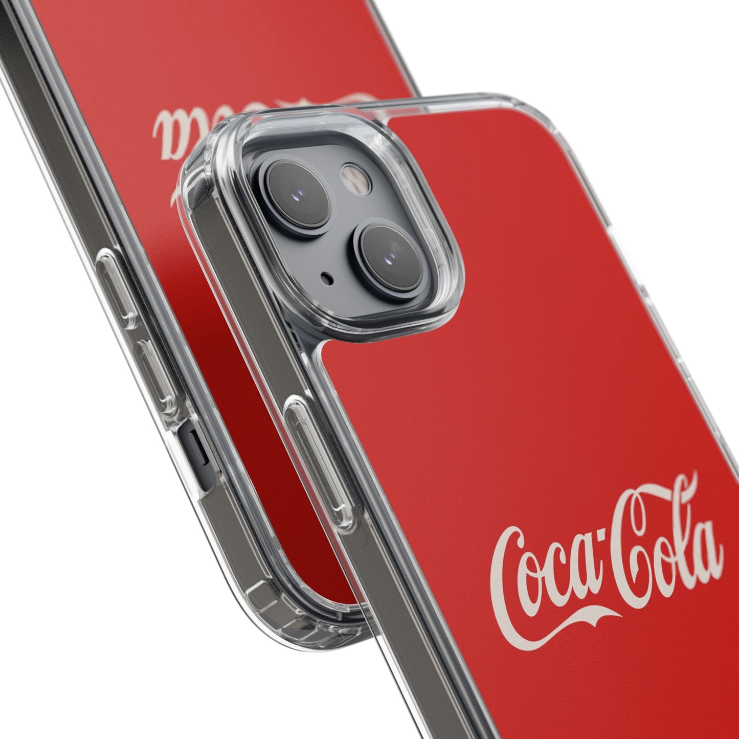 Coca-Cola Clear Phone Cases, Retro Style, Gift for Cola Lovers, Trendy Accessories, Customizable Phone Cover, Fun Collectible