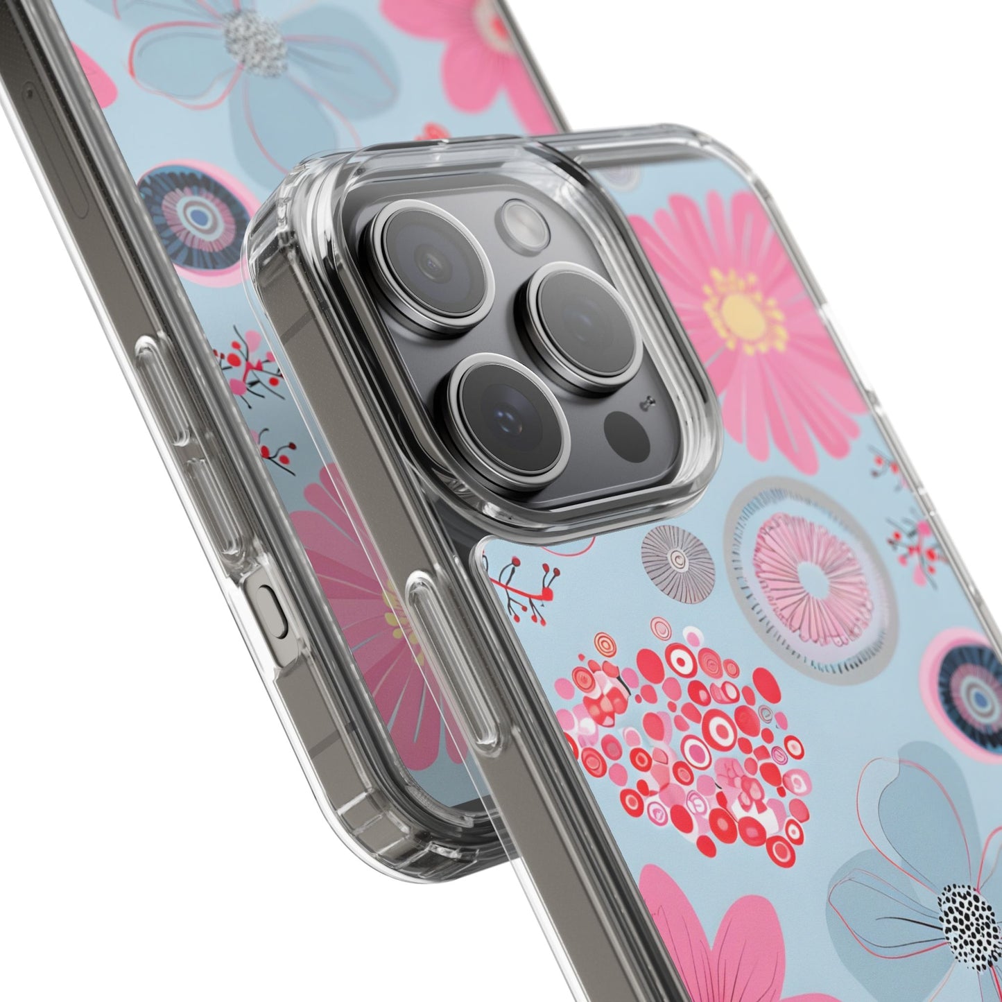 Floral Clear Phone Case - Bright & Colorful Design for Flower Lovers