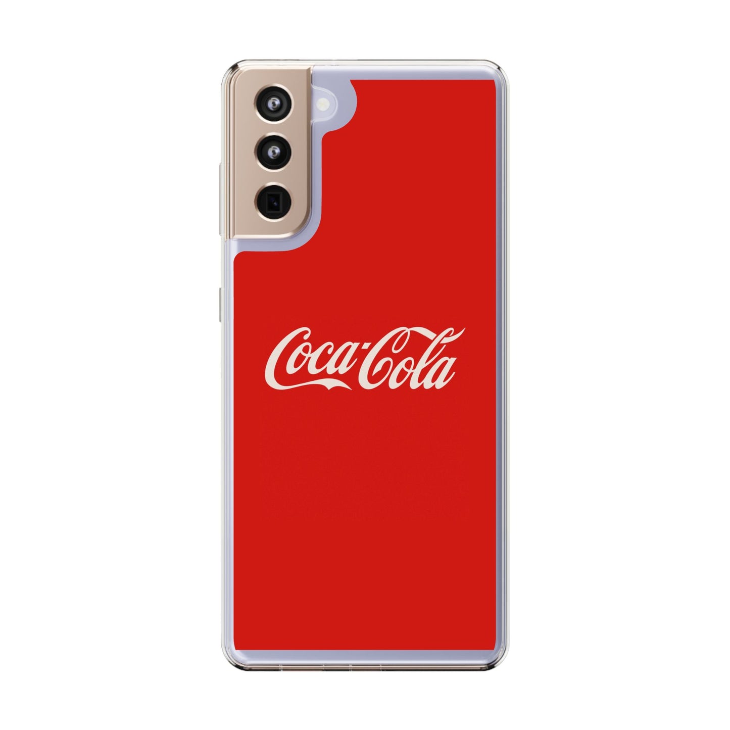 Coca-Cola Clear Phone Cases, Retro Style, Gift for Cola Lovers, Trendy Accessories, Customizable Phone Cover, Fun Collectible