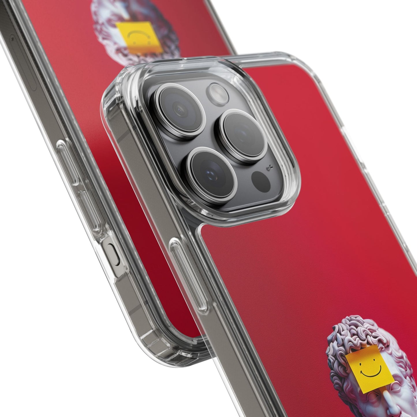 Clear Case with Smiley Face Design